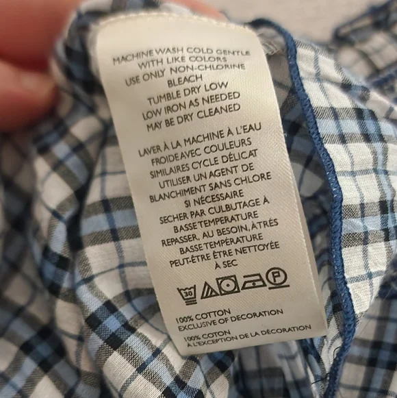 NWT Maeve Navy and White Plaid Mini Skirt - Picture 5 of 7